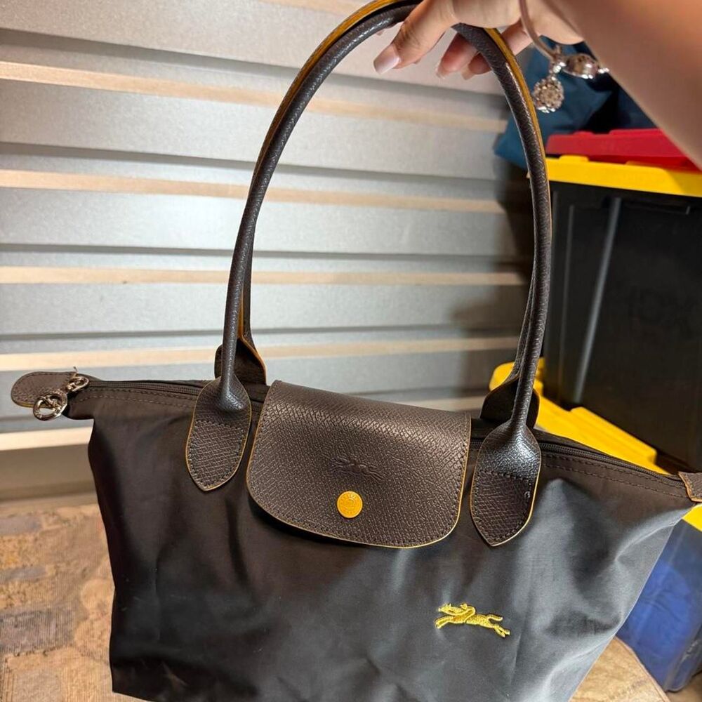 Longchamp Women's Black and Grey Bag - Picture 3 of 6